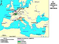 Grand commerce au 13eme siecle